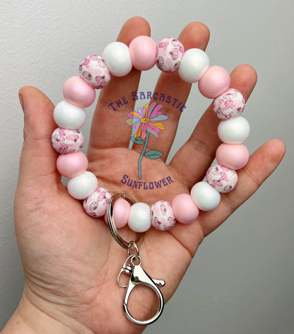 Harvest Of Hope Silicone Bead Wristlet Keychain