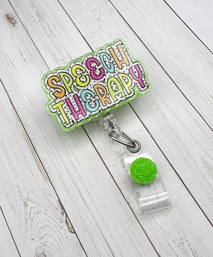 Speech Therapy Badge Reel