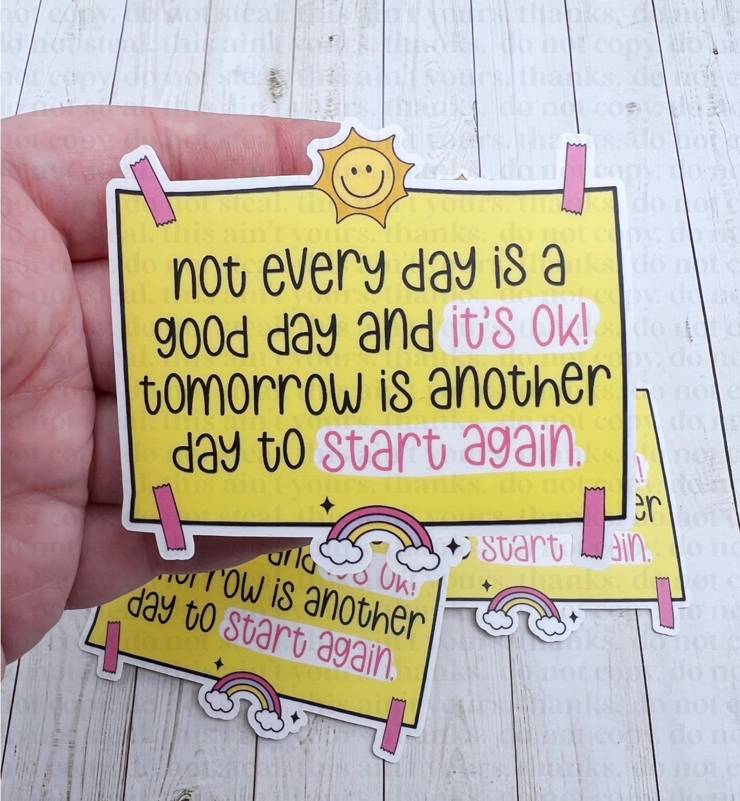Tomorrow Is Another Day Sticker