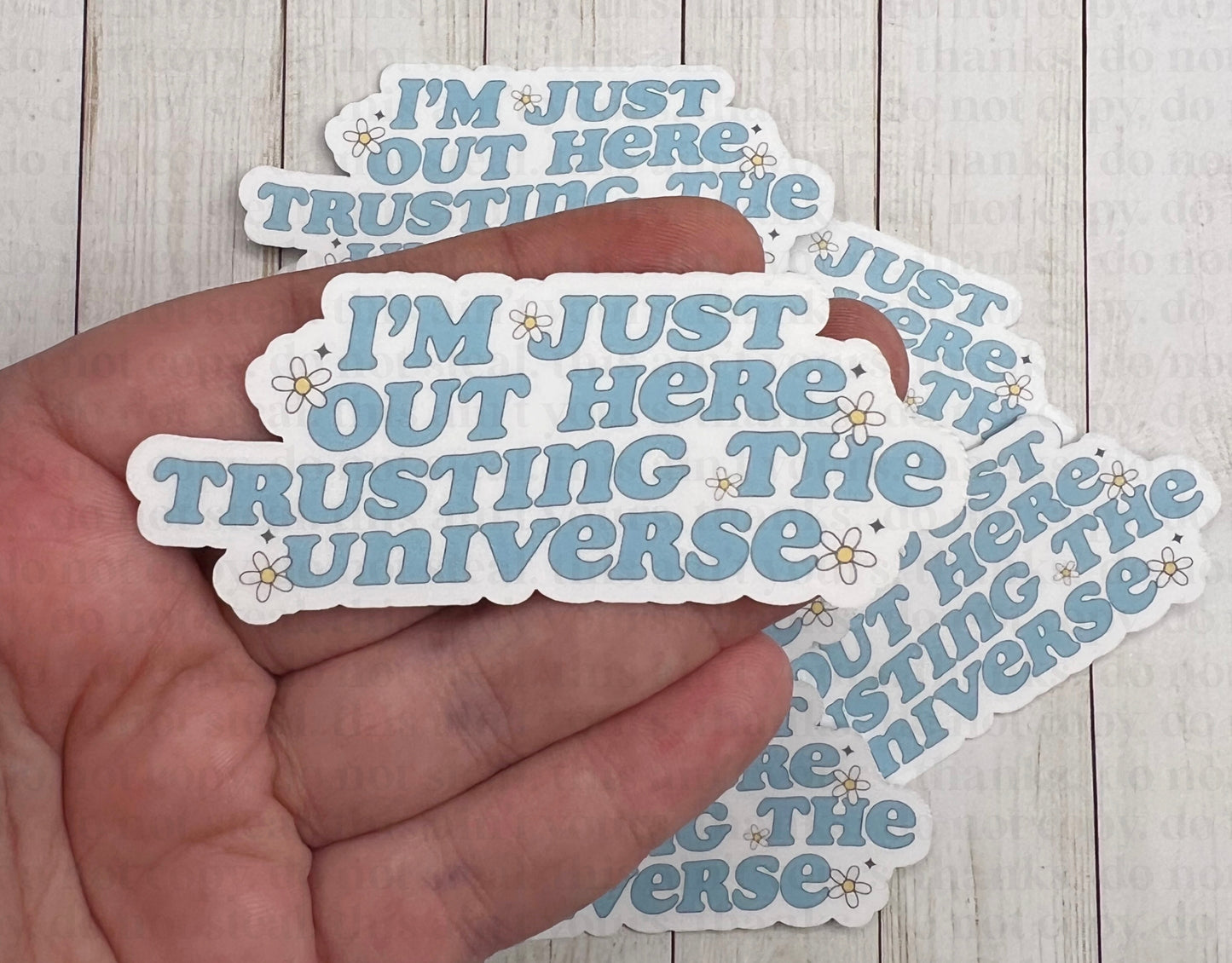 Trusting The Universe Sticker